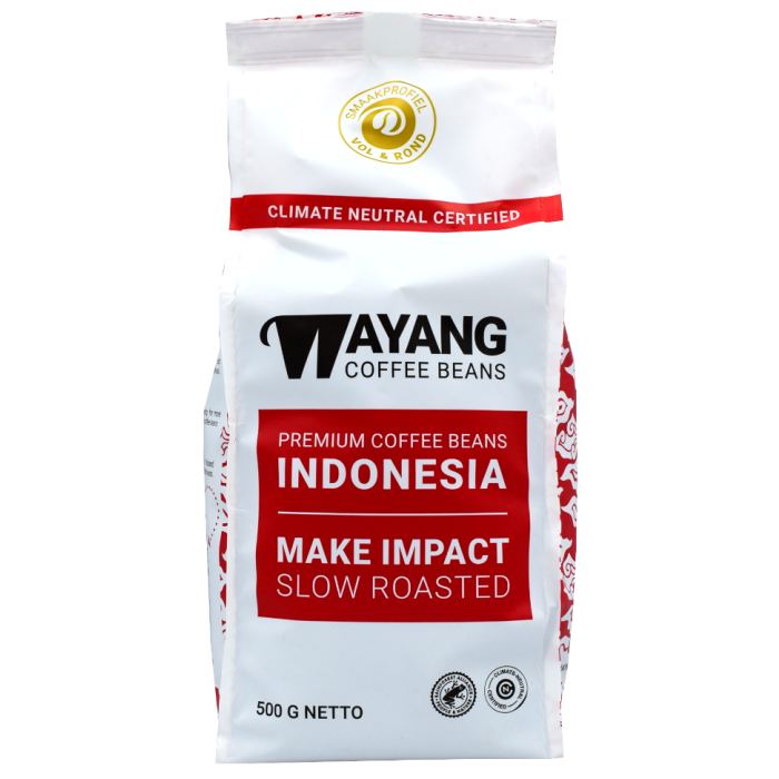 Wayang Vol&Rond 500g koffiebonen