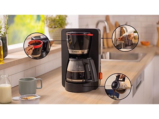BOSCH TKA4M233 MyMoment Koffiezetapparaat Zwart - Afbeelding 3